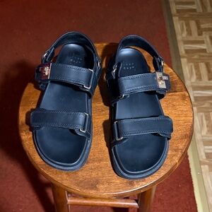 a new day Black Sandals